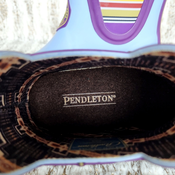Pendleton Ankle Rain Boots Yosemite California National Park Blue Women's Size 6 - Picture 14 of 16